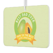 Cute Papa Ya de beste grappige fruitpun voor papa Luchtverfrisser (Links)