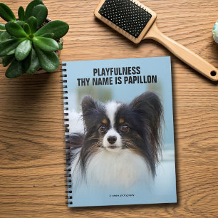 Cute Papillon Speelgoed Spaniel Dog aan de Dock Notitieboek