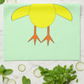 Cute Pâques Chick Custom Cuisine Serviette (Plié)