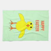 Cute Pâques Chick Custom Cuisine Serviette (Horizontal)