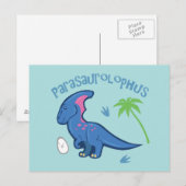 Cute Parasaurolophus Briefkaart (Voorkant / Achterkant)