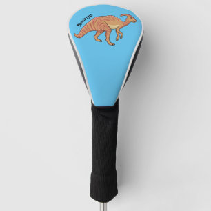 Cute parasaurolophus dinosaur cartoon golfheadcover