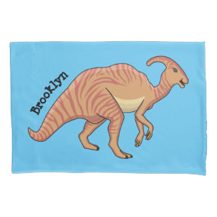 Cute parasaurolophus dinosaur cartoon kussensloop