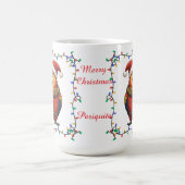 Cute Parrot Christmas Mug Koffiemok (Center)