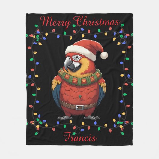 Cute Parrot Fleece Blanket Deken (Voorkant)
