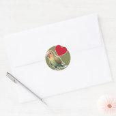 Cute Parrot Ronde Sticker (Envelop)