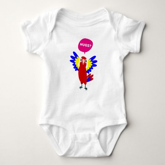 Cute Parrot Wanting Hugs Romper (Voorkant)
