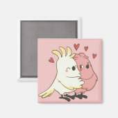 Cute Parrots Magneet (Voorkant / Achterkant)