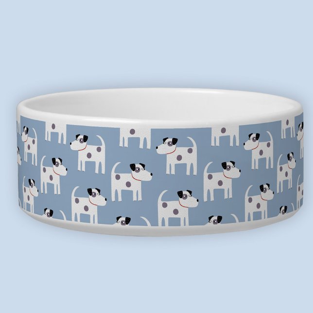 Cute Parson Jack Russell Terrier Dog Voerbakje (Jack Russell Parson Terrier dog pattern pet bowl)
