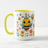 Cute Party Bee Ceramic Mug (Gauche)