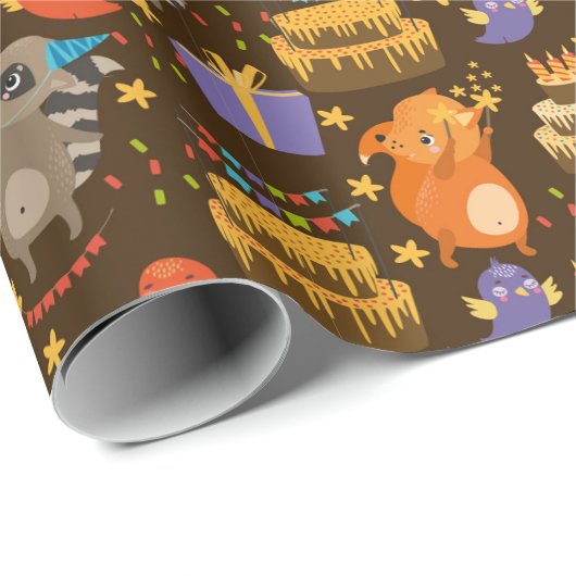 Cute Party Critters Cadeaupapier (Rol Hoek)