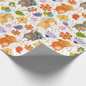 Cute Party Critters Wrapping Paper Cadeaupapier (Hoek)