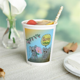 Cute party cups papieren bekers
