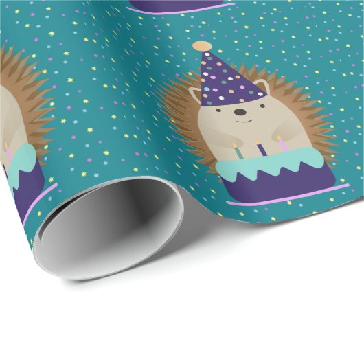 Cute Party Hedegel Cadeaupapier (Rol Hoek)