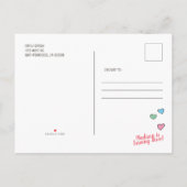 Cute Party Llamacorn Invitation Anniversaire (Dos)