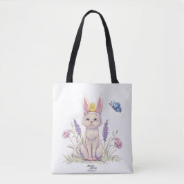 Cute Pasenkat met Kuiken Illustratie Boodschappent Draagtas