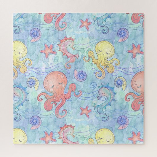 Cute pasta Creatures of the Zee Legpuzzel (Verticaal)