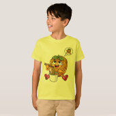 Cute Pasta Polo Eating Noodles T-Shirt (Devant entier)