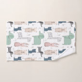 Cute Pastel Baby Motif animal (Serviette à main)