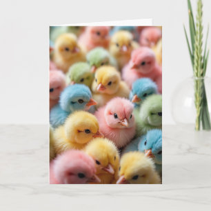 Cute Pastel Baby Vogels Kunstkaart Kaart