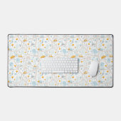 Cute Pastel Band Map Pattern Bureaumat (Keyboard & Muis)