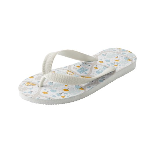 Cute Pastel Band Map Pattern Kinder Teenslippers (Schuin)