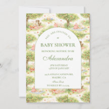 Cute Pastel Barnyard Celebration Baby Shower