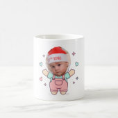 Cute Pastel Cartoon Character Mug Wrap with Blank Koffiemok (Center)