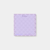 Cute Pastel Chic Lavender Personalized Post-it® Notes (Voorkant)
