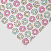 Cute Pastel Colored Icing Donuts Pattern Tissuepapier (Detail)