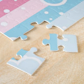 Cute Pastel Colors Elephant Puzzles  Legpuzzel (Zijkant)