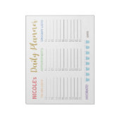 Cute Pastel Daily Planner Notitieblok (Gedraaid)