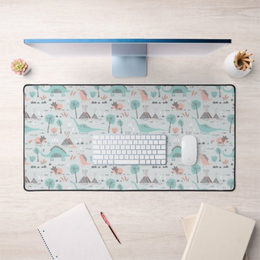 Cute Pastel Dinosaur Motif (Bureau 1)