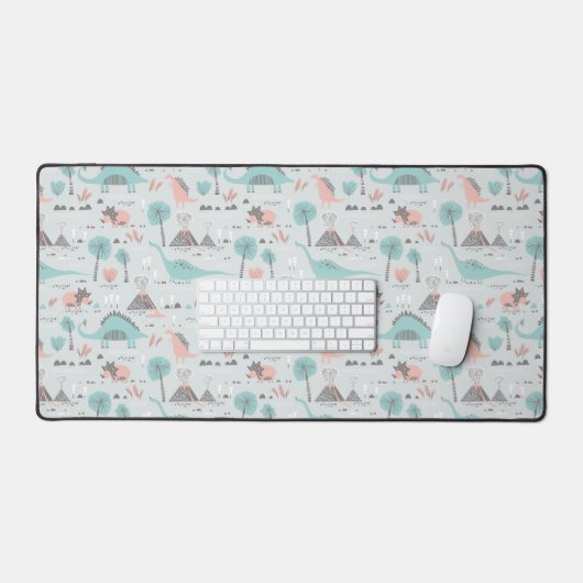 Cute Pastel Dinosaur Motif (Clavier et souris)