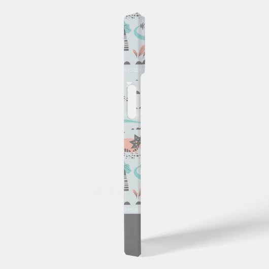 Cute Pastel Dinosaur Pattern Case-Mate iPhone Case (Achterkant / Rechts)