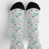 Cute Pastel Dinosaur Pattern Sokken (Top)