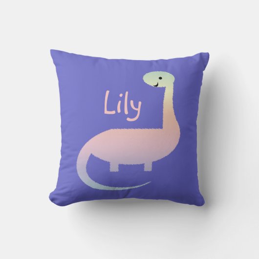 Cute Pastel Dinosaur pour Filles Coussin personnal (Recto)