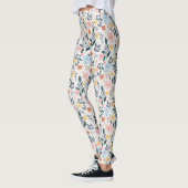 Cute Pastel Ditsy Boho Wildflower Meadow Leggings (Links)