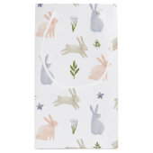 Cute Pastel Easter Bunny Spring Klein Cadeauzakje (Achterkant)