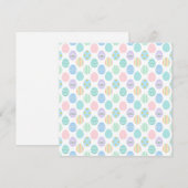 Cute Pastel Easter Eggs Pattern  Save The Date (Voorkant / Achterkant)