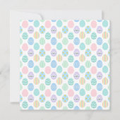 Cute Pastel Easter Eggs Pattern Save The Date (Voorkant)