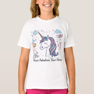 Cute Pastel Eenhoorn Magisch Dieren T-shirt voor k