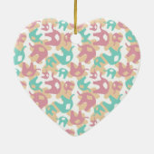 Cute Pastel Elephants Keramisch Ornament (Achterkant)