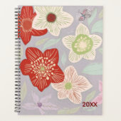 Cute pastel floral abstract Planner (Voorkant)