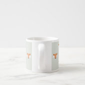 Cute Pastel Fox Faces Pattern Espresso Kop (Achterkant)