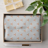 Cute Pastel Fox Faces Pattern Tissuepapier (Geschenk)