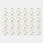 Cute Pastel Gender Neutral Baby Shower Pattern  Inpakpapier Vel (Voorkant)