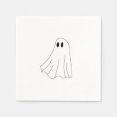 Cute Pastel Ghost Pattern Servet (Voorkant)
