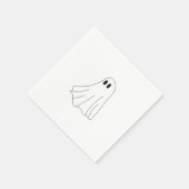 Cute Pastel Ghost Pattern Servet (Hoek)