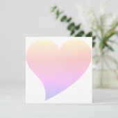 Cute pastel gradiënt kleuren groot hart moderne ka (Staand voorkant)